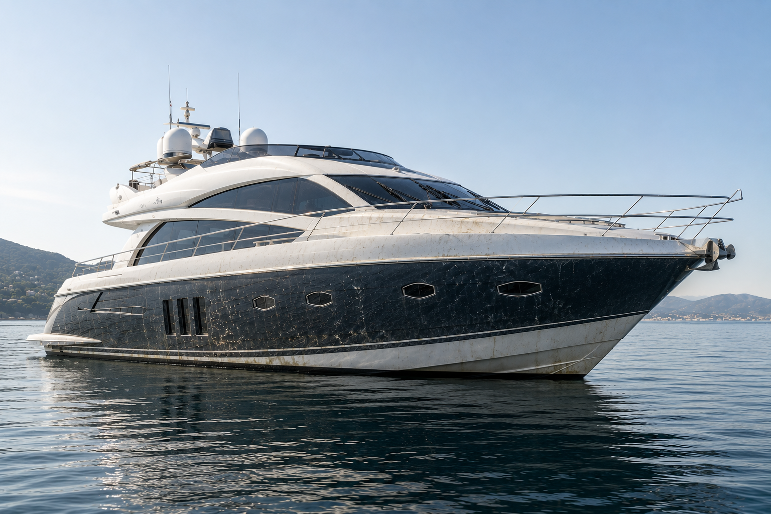 Bateau avant intervention CRYSTAL BOAT
